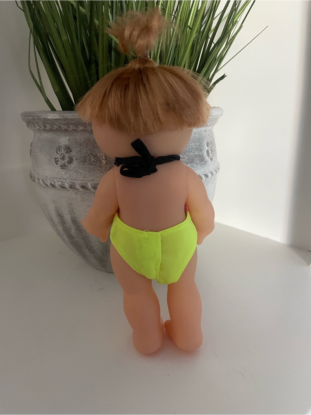 Vintage Cabbage Patch Kids CPK Doll Red Hair Neon Swimsuit 90s Collectible - Picture 5 of 5